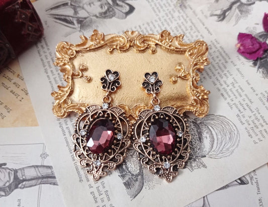 Ornament Ohrringe Weiß