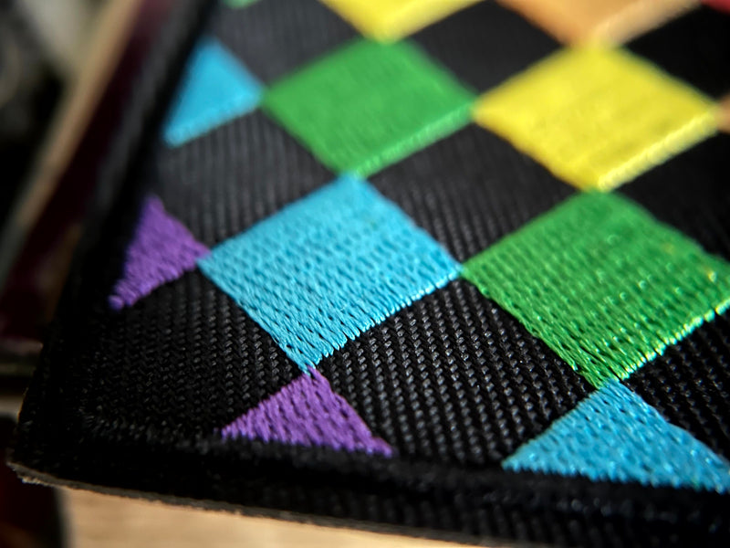 Pride-Schachbrett-Herz Patch