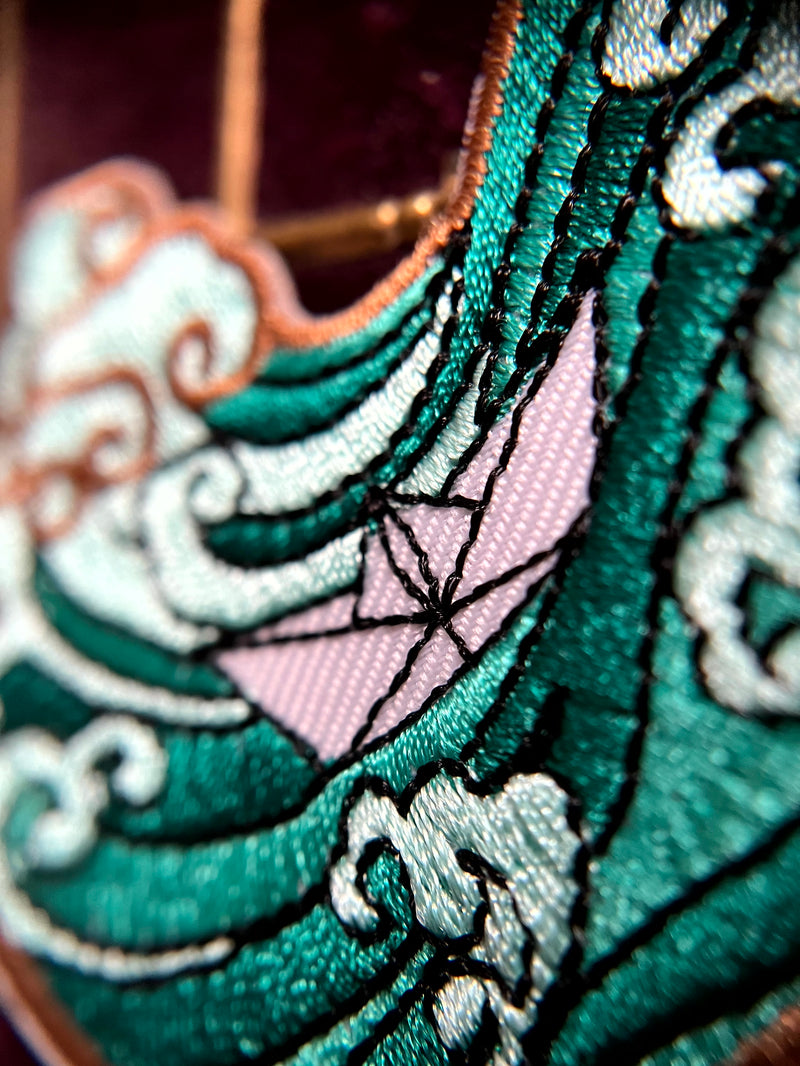 Origami Ocean Wave Patch