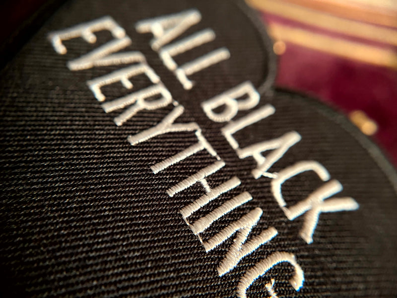 All Black Everything Heart Patch