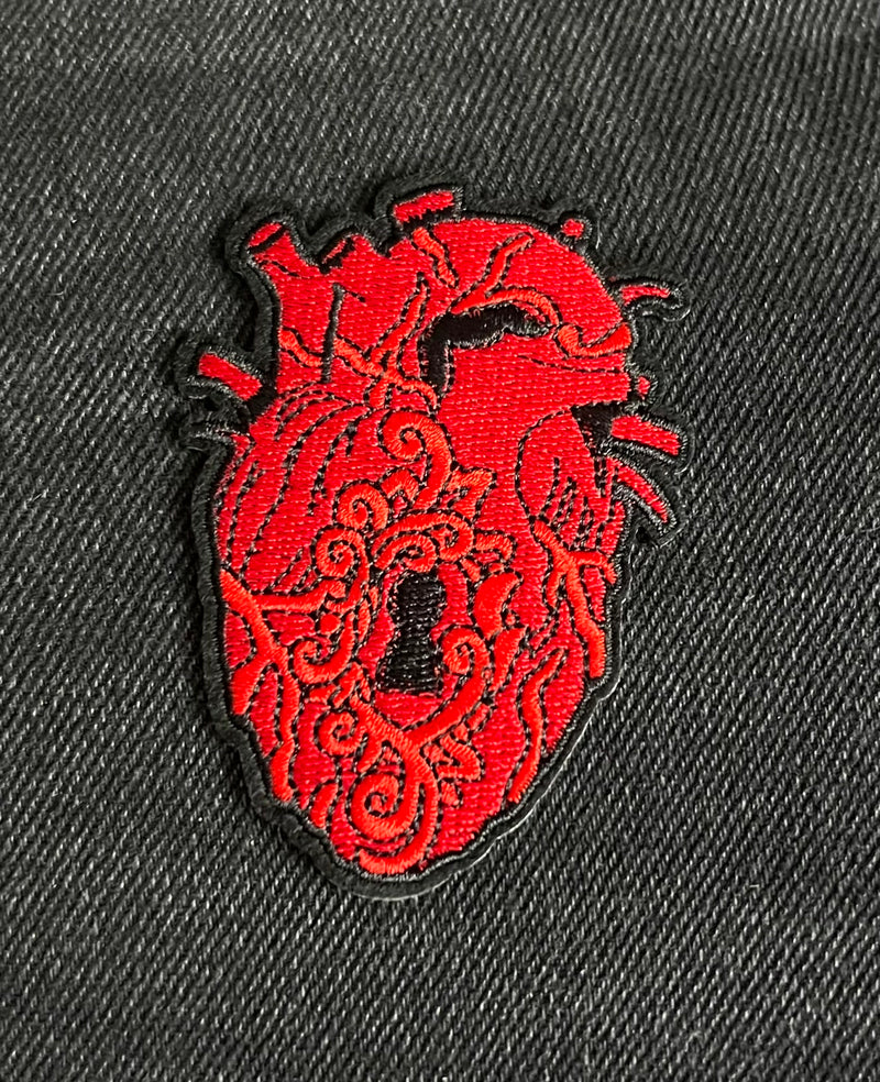 Anatomische Herz mit Schlüsselloch Patch