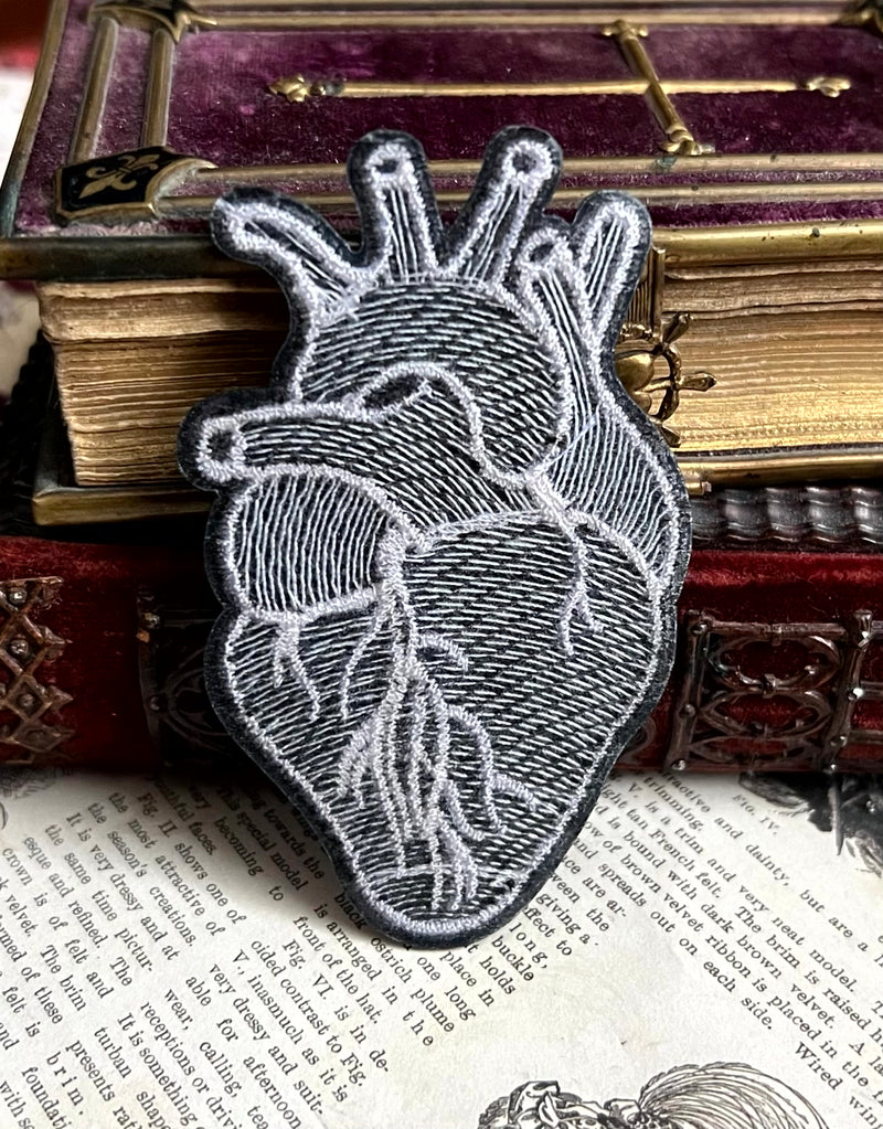 Anatomical Heart Silver Patch