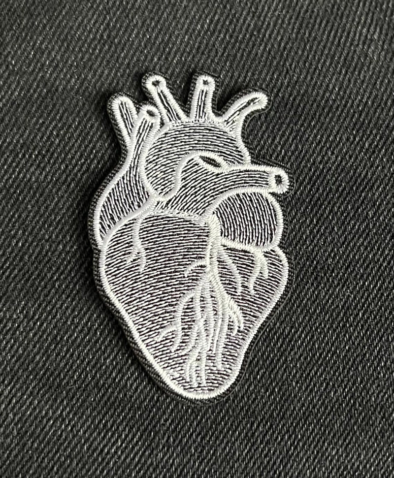 Anatomical Heart Silver Patch