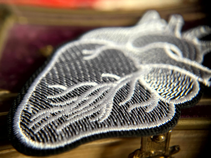 Anatomical Heart Silver Patch