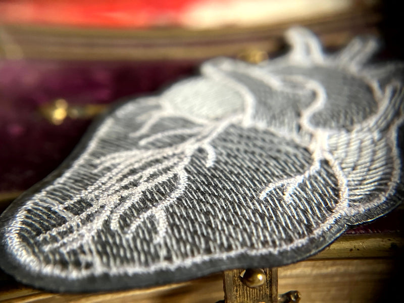Anatomical Heart Silver Patch