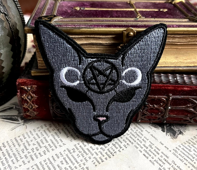 Mystischer Katzenkopf Patch