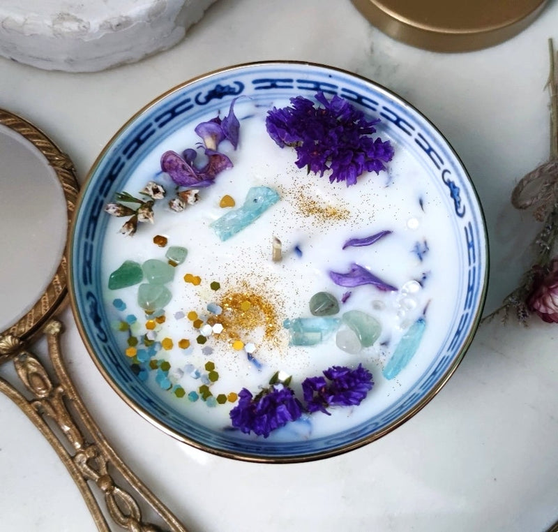 Mystical Crystal Cup Candle