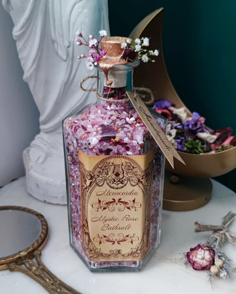 Badesalz mit Rosenduft „Mystic Rose Vegan (500ml)“
