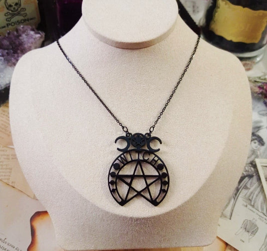 Witchy Pentagram Halskette