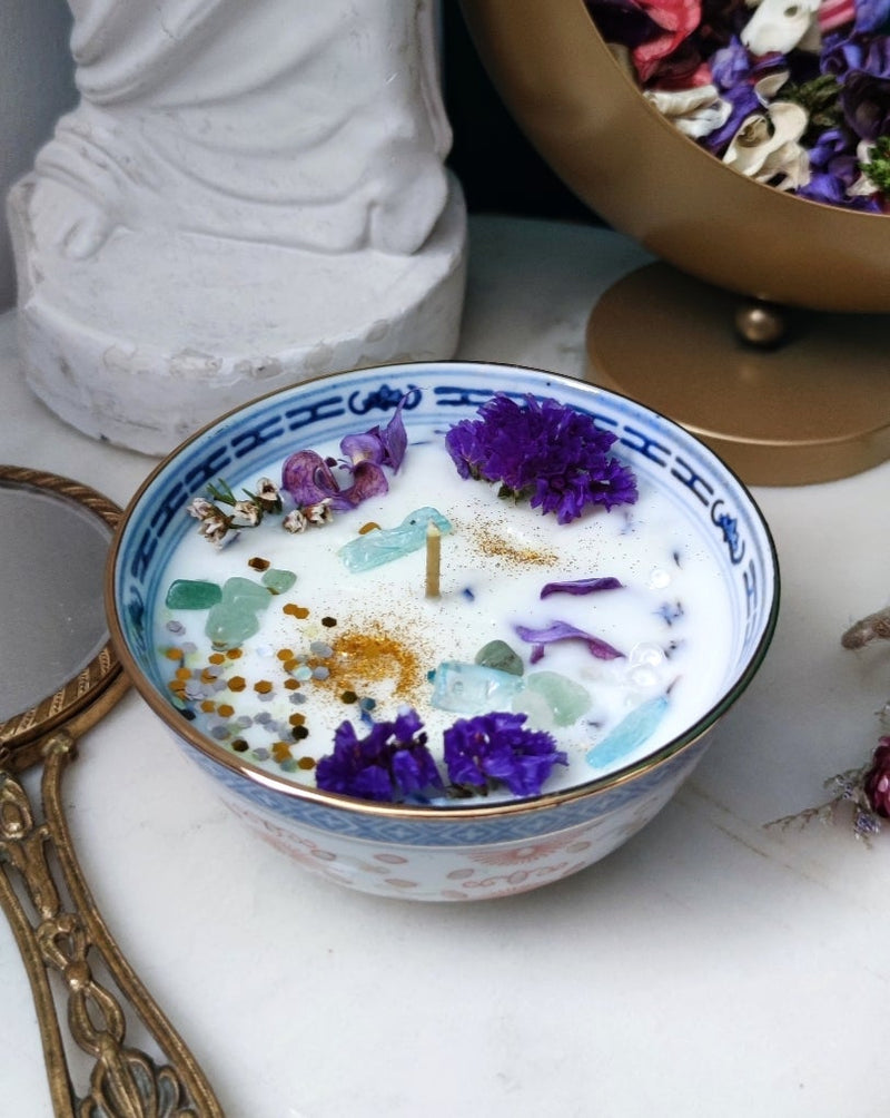 Mystical Crystal Cup Candle