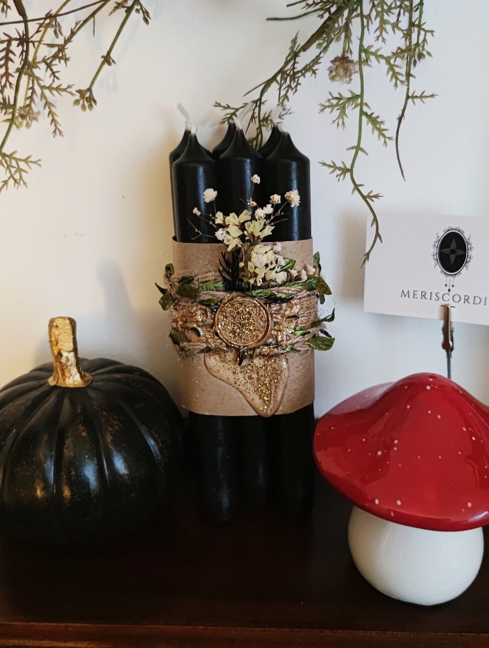 Ritualkerze | Altarkerze | Manifestationskerze | Stabkerze | Schwarz (6 Stück)