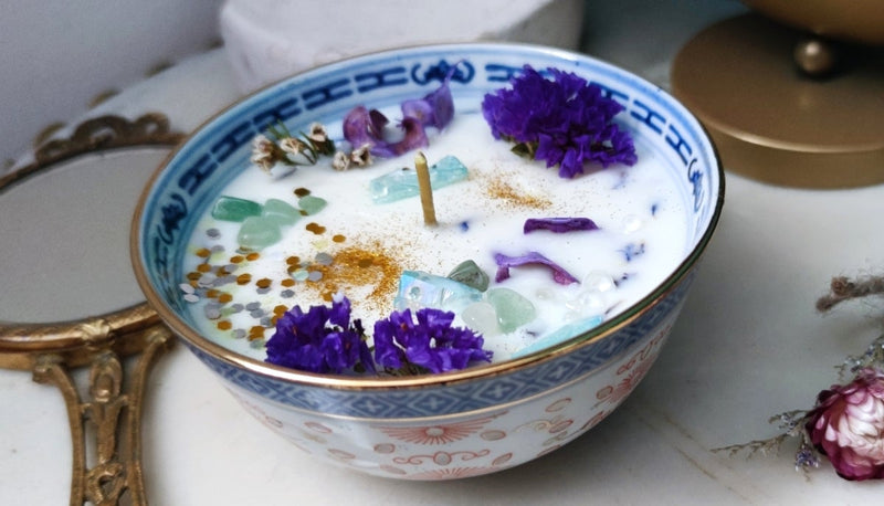Mystical Crystal Cup Candle