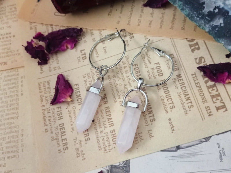 Rose Crystal Ohrringe