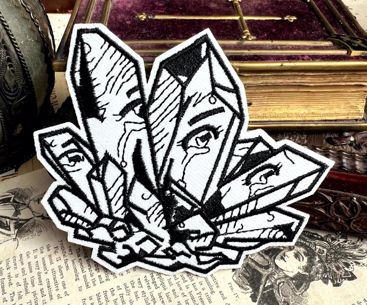 Crystal Tears Anime Style Iron On Patch