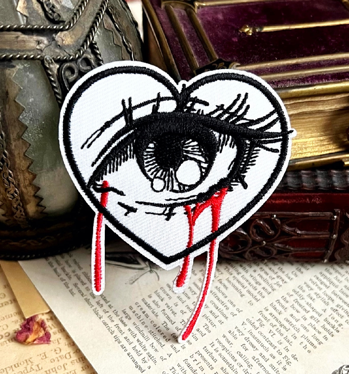 Heart of Silent Sorrows – Anime Eye Iron On Patch