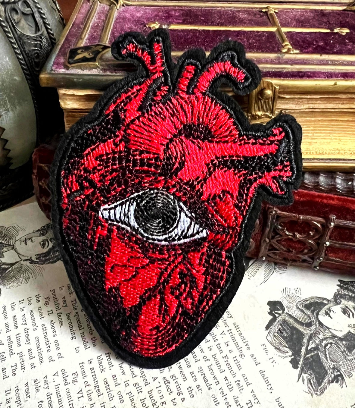 Mystic Anatomical Heart Eye Iron On Patch – Heart of Sight