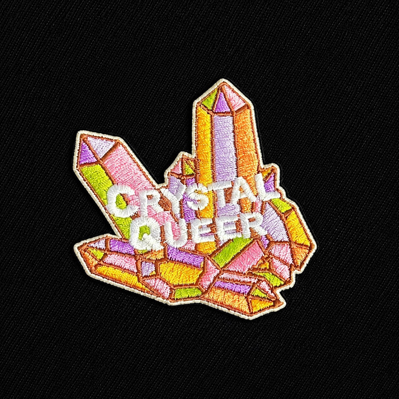 Crystal Queer Iron On Patch – Farben der Vielfalt, Kraft der Gemeinschaft