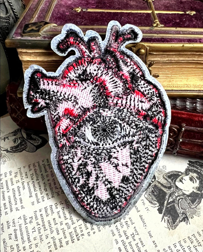 Mystic Anatomical Heart Eye Iron On Patch – Heart of Sight