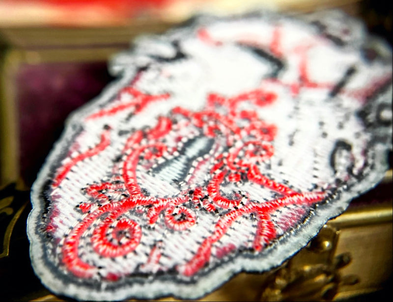 Mystic Locked Heart Iron On Patch – Keeper of Forbidden Secrets