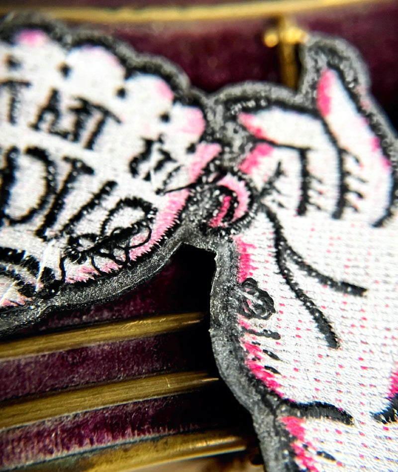 Teatime Bitch Iron On Patch – Witch’s Afternoon Tea Statement