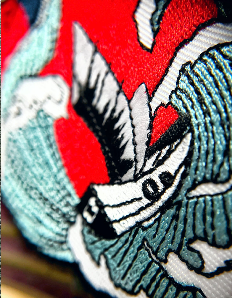 Mystic Ocean Heart Iron On Patch – Herz der Verlorenen Gezeiten