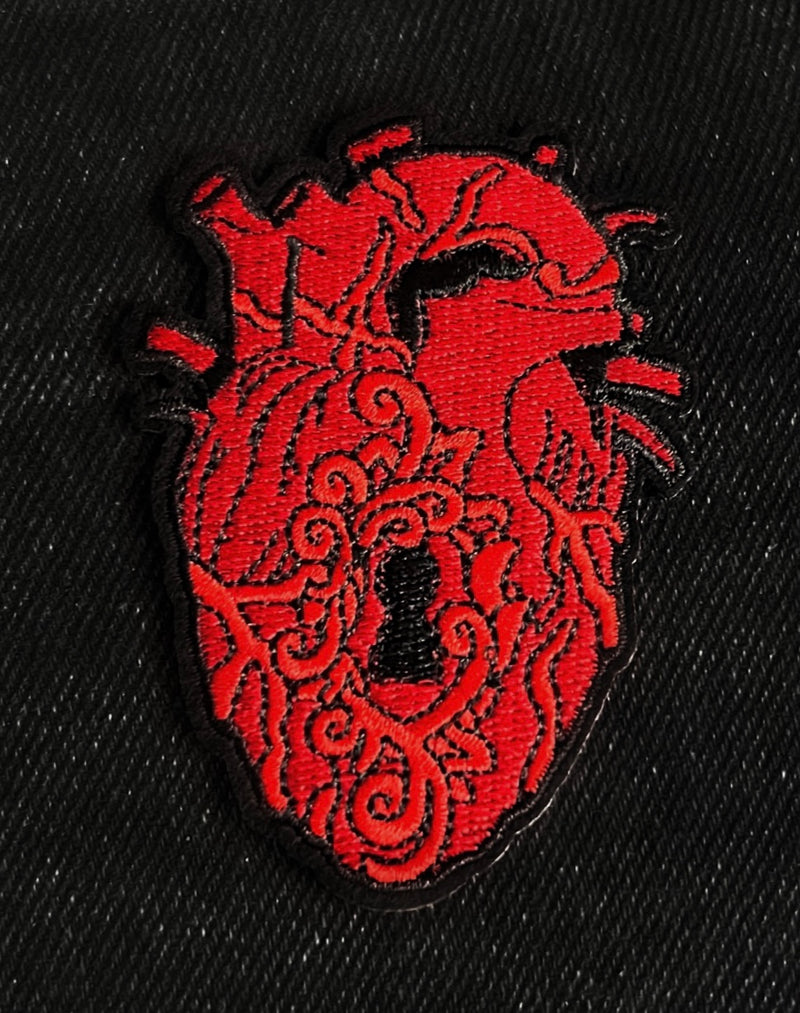 Mystic Locked Heart Iron On Patch – Keeper of Forbidden Secrets