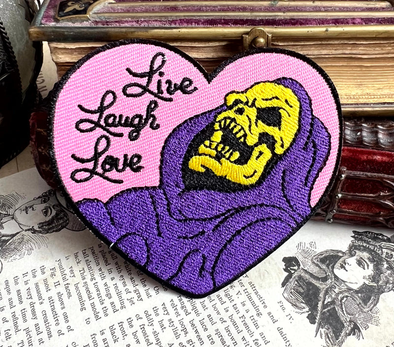 Live, Laugh, Love Herz Patch