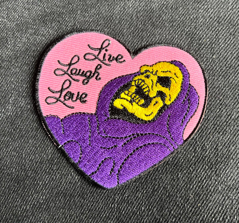 Live, Laugh, Love Herz Patch