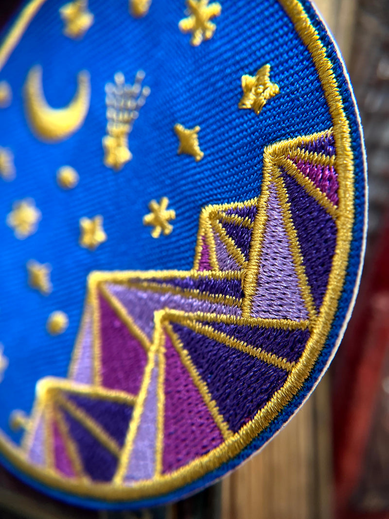 Mountain Scenery At Night Patch