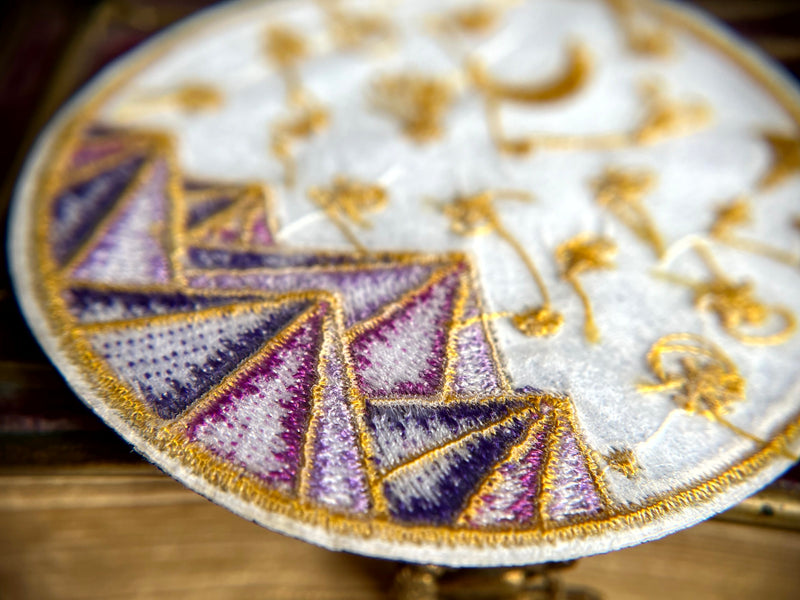 Mountain Scenery At Night Patch