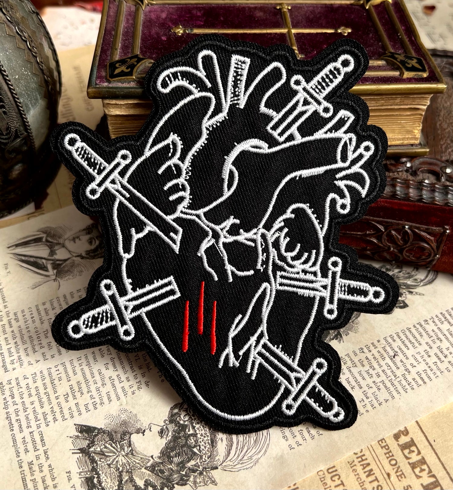 Impaled Heart Patch