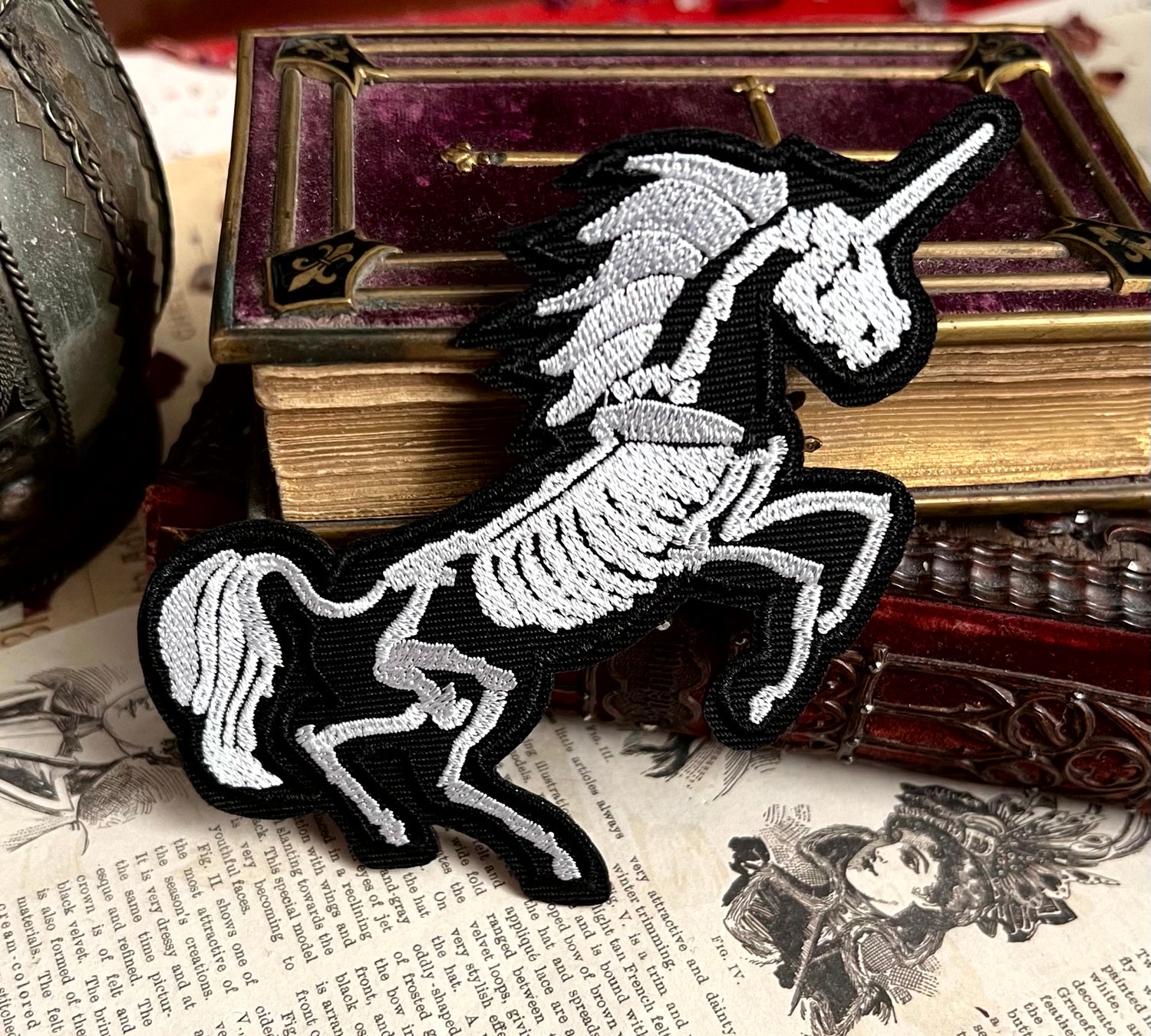 Skeleton Horse Patch