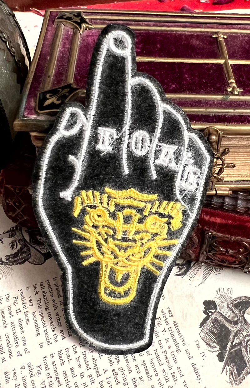Neo Traditional Tiger Hand "LOVE" Patch