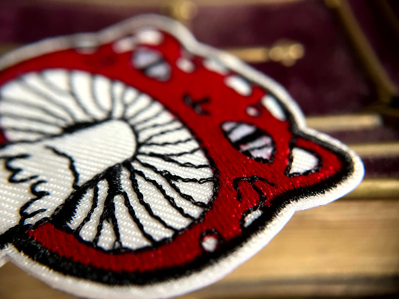 Cute Poisonous Cat-Mushroom Patch