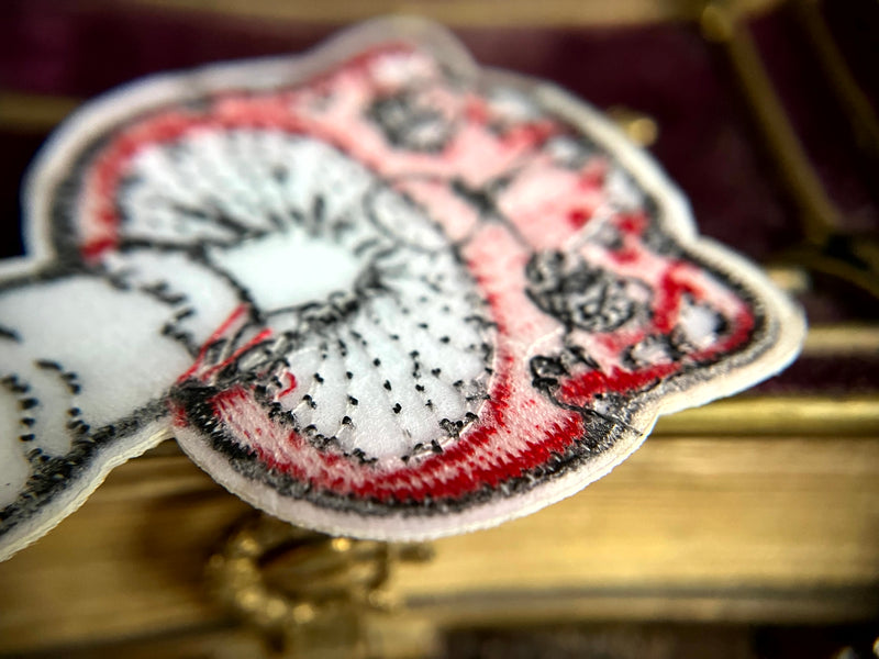 Cute Poisonous Cat-Mushroom Patch