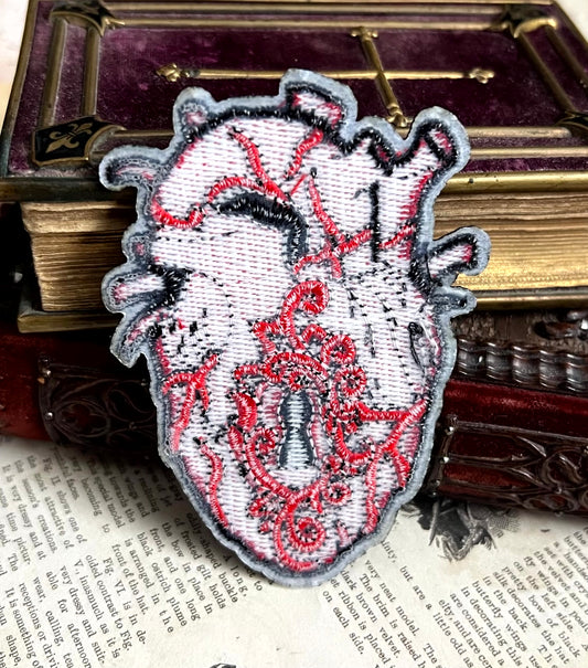 Anatomische Herz mit Schlüsselloch Patch