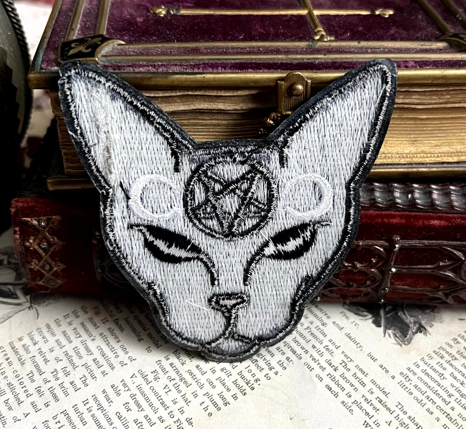 Mystischer Katzenkopf Patch