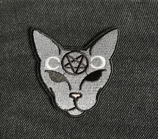 Mystischer Katzenkopf Patch