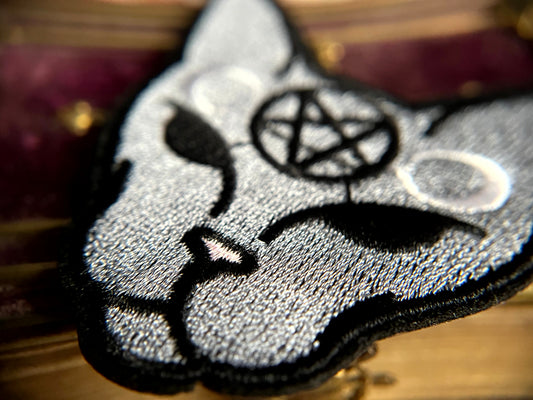 Mystischer Katzenkopf Patch