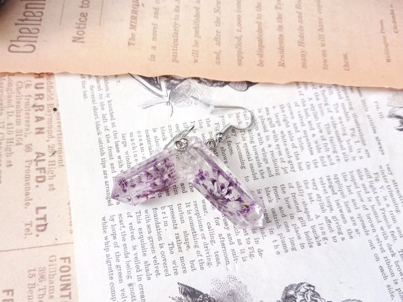 Wicca Crystal Flower Ohrringe