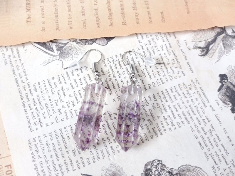Wicca Crystal Flower Ohrringe